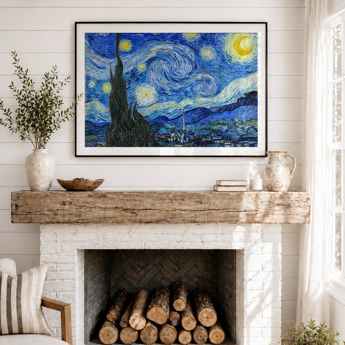 Vincent Van Gogh The Starry Night Art Print – Famous Painting Wall Art