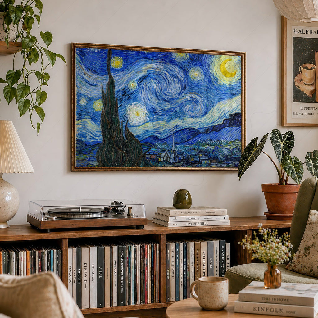 Vincent Van Gogh The Starry Night Art Print – Famous Painting Wall Art