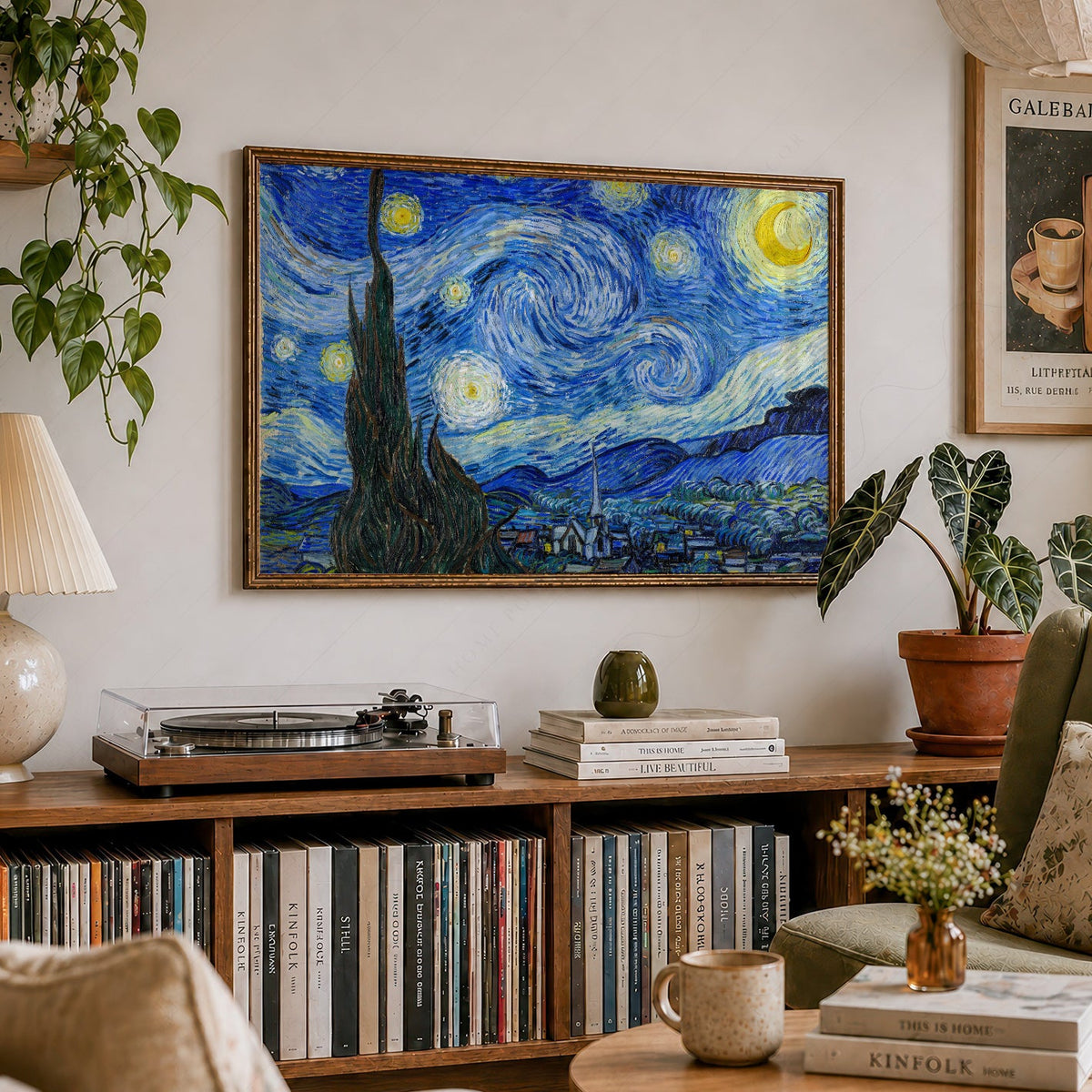 Vincent Van Gogh The Starry Night Art Print – Famous Painting Wall Art