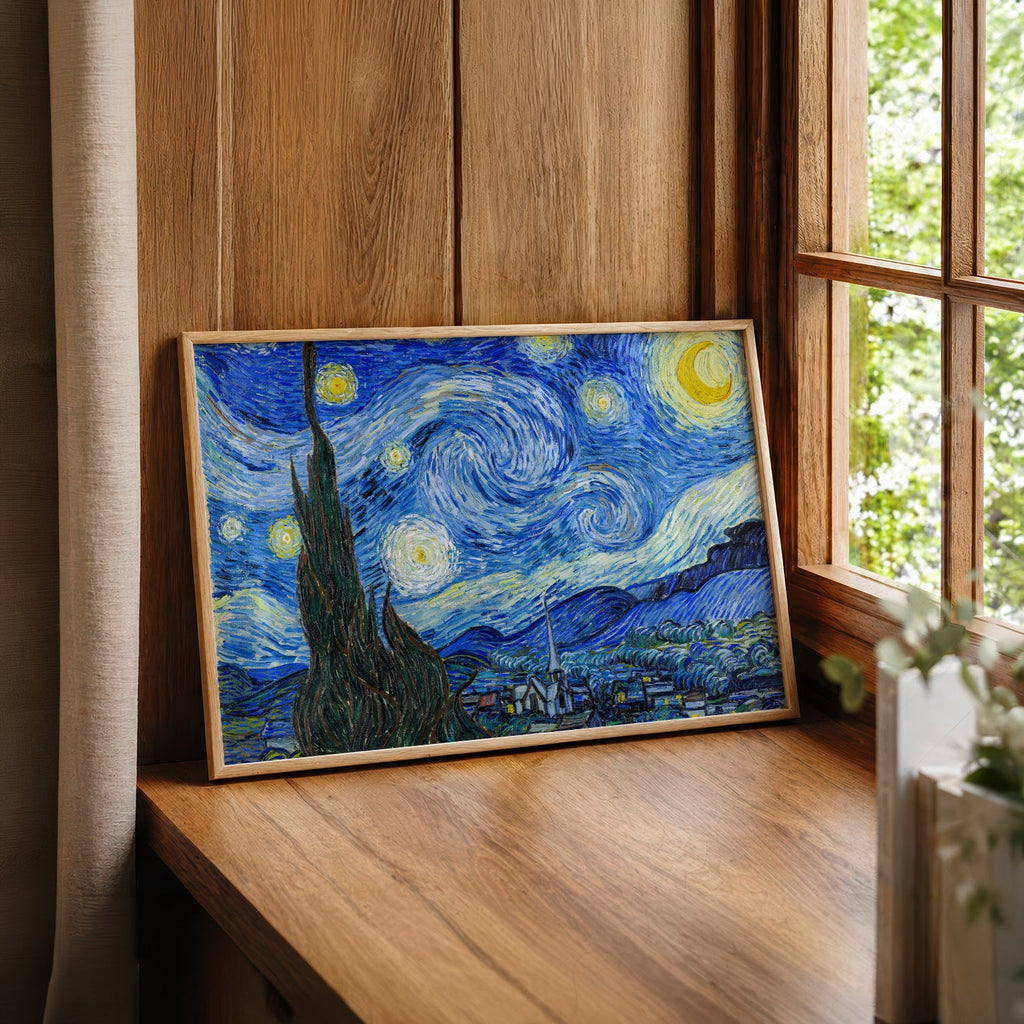 Vincent Van Gogh The Starry Night Art Print – Famous Painting Wall Art