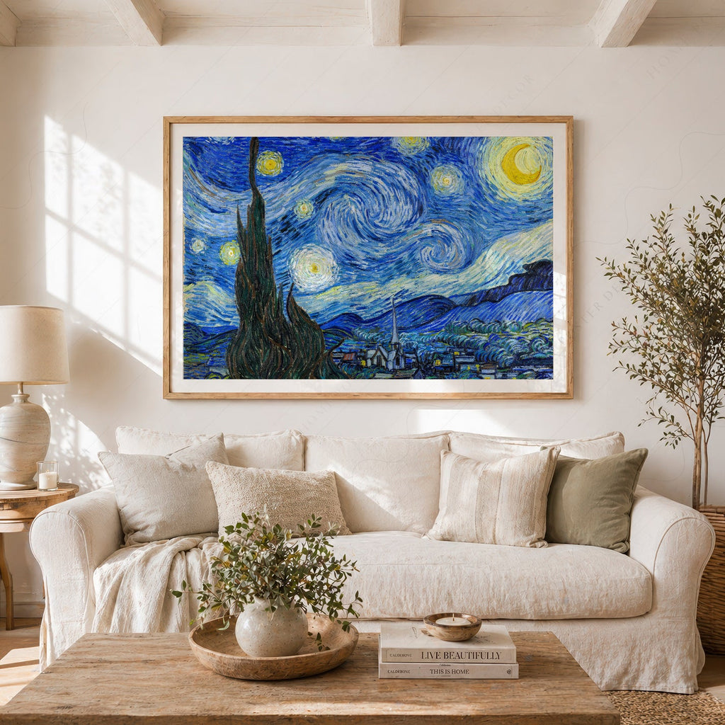 Vincent Van Gogh The Starry Night Art Print – Famous Painting Wall Art