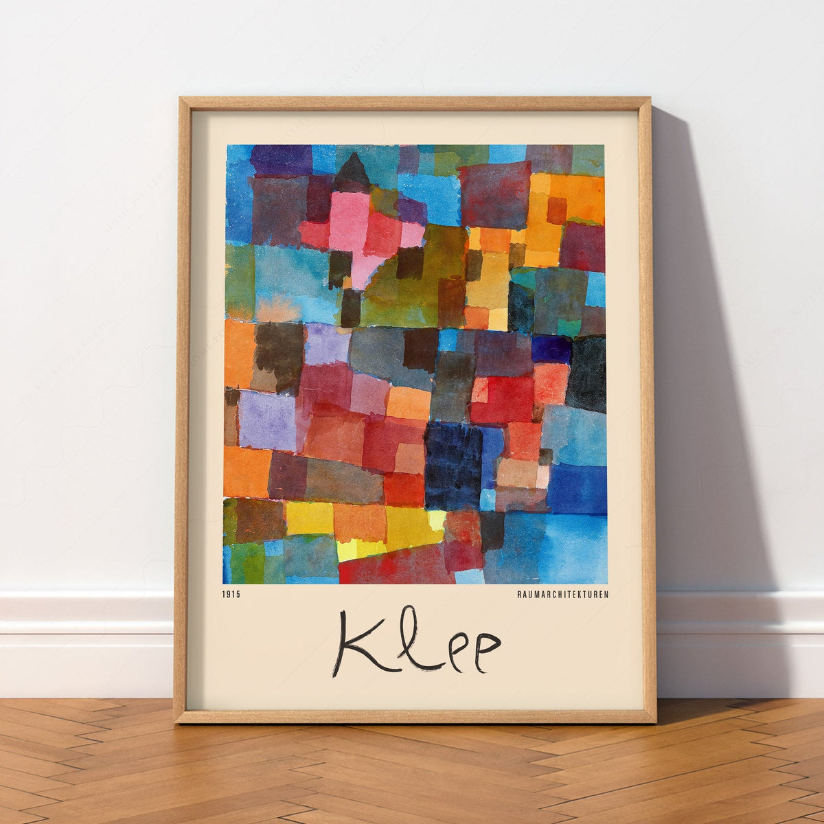 Paul Klee Raumarchitekturen Art Print – Abstract Bauhaus Wall Poster
