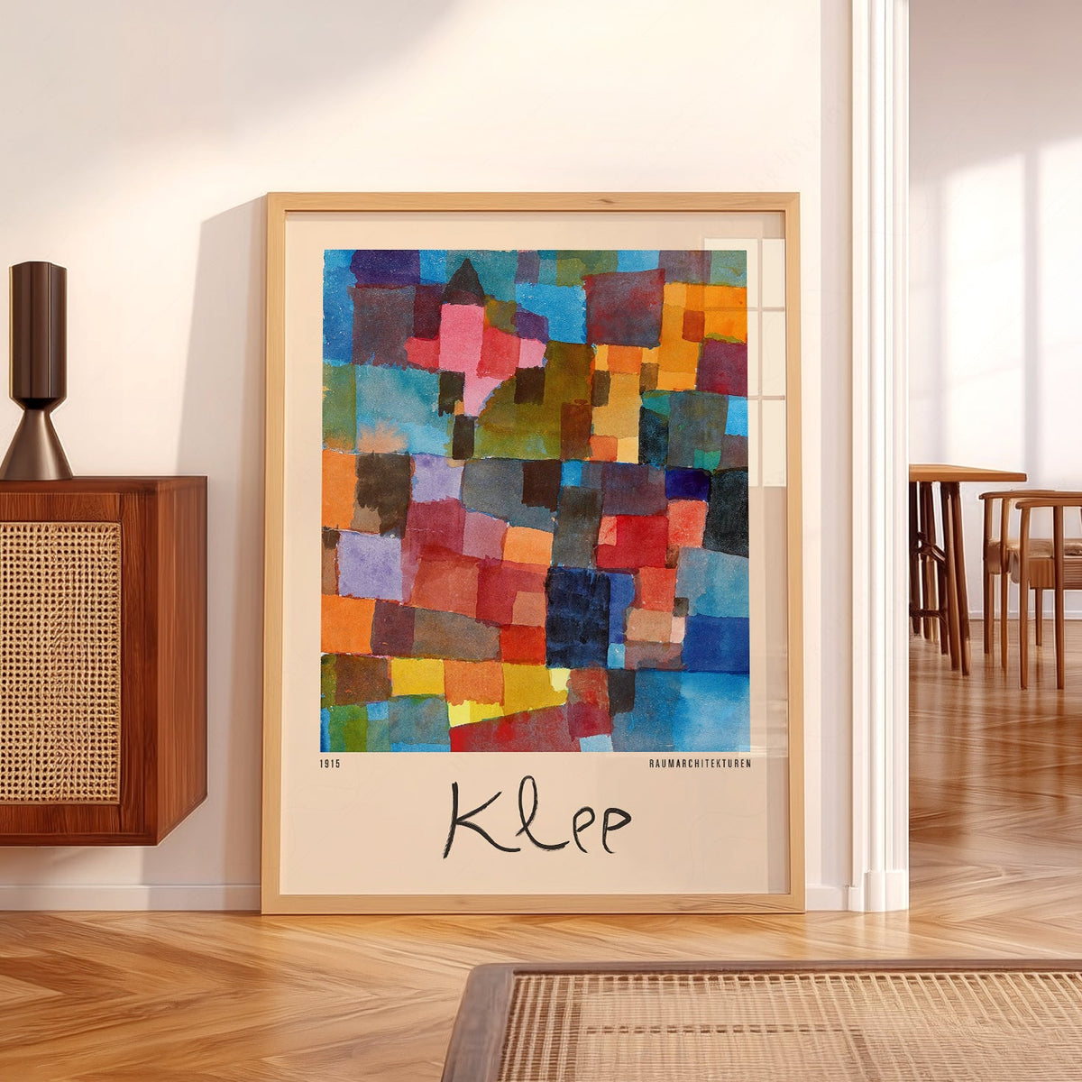 Paul Klee Raumarchitekturen Art Print – Abstract Bauhaus Wall Poster