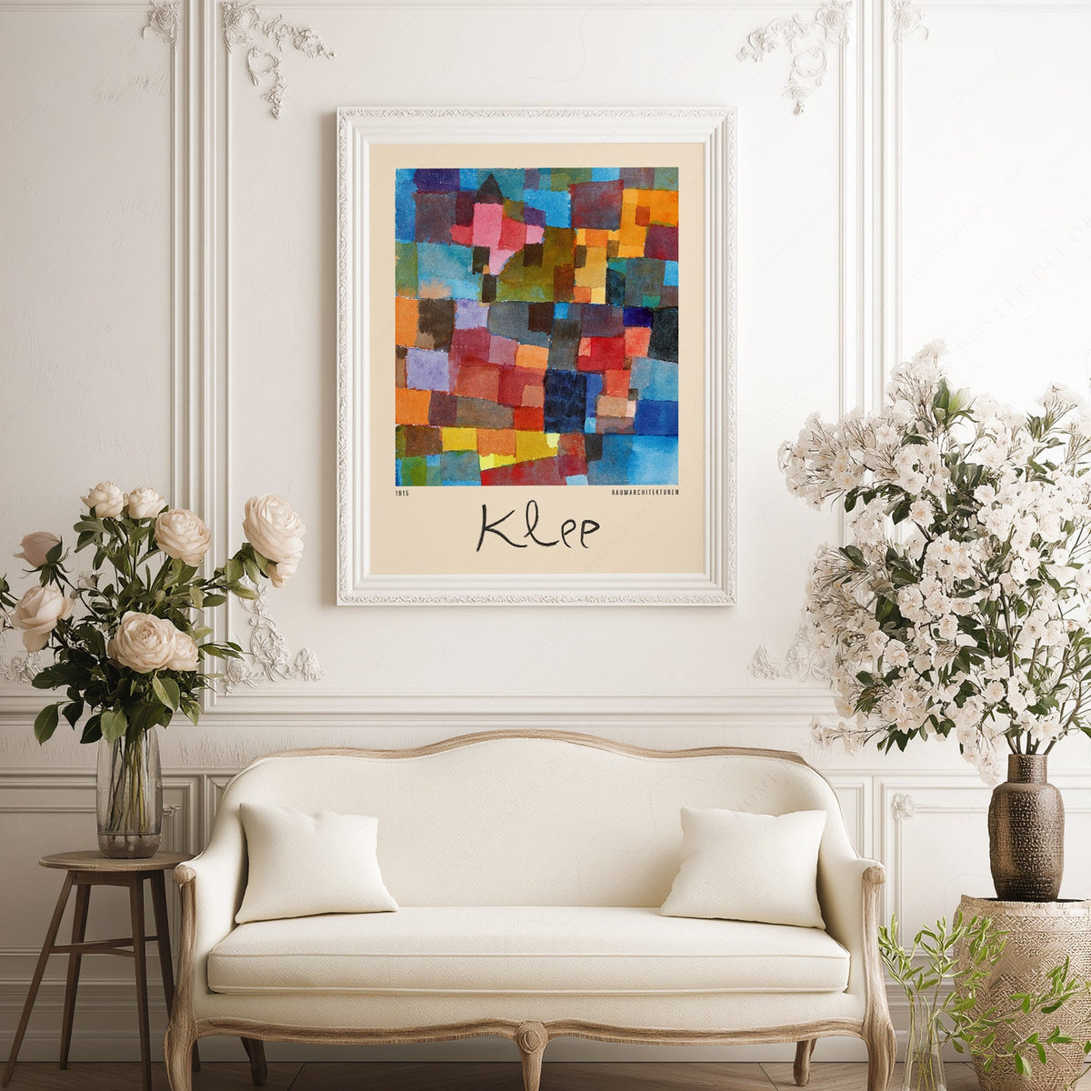 Paul Klee Raumarchitekturen Art Print – Abstract Bauhaus Wall Poster