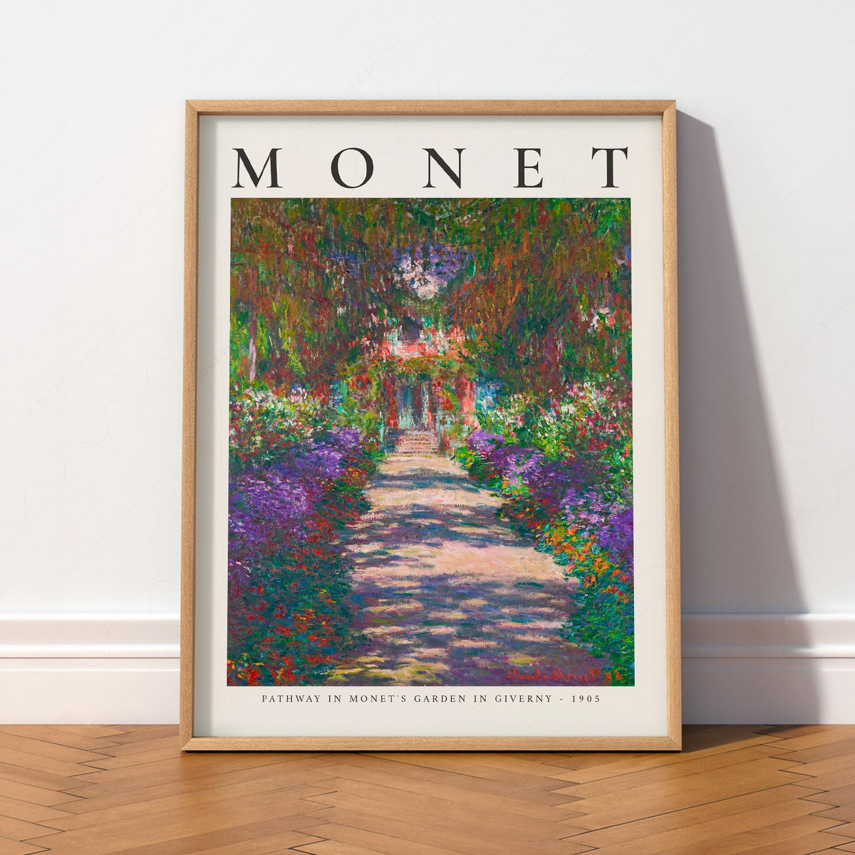Claude Monet Pathway in Monet's Garden at Giverny Print – Floral Wall Art