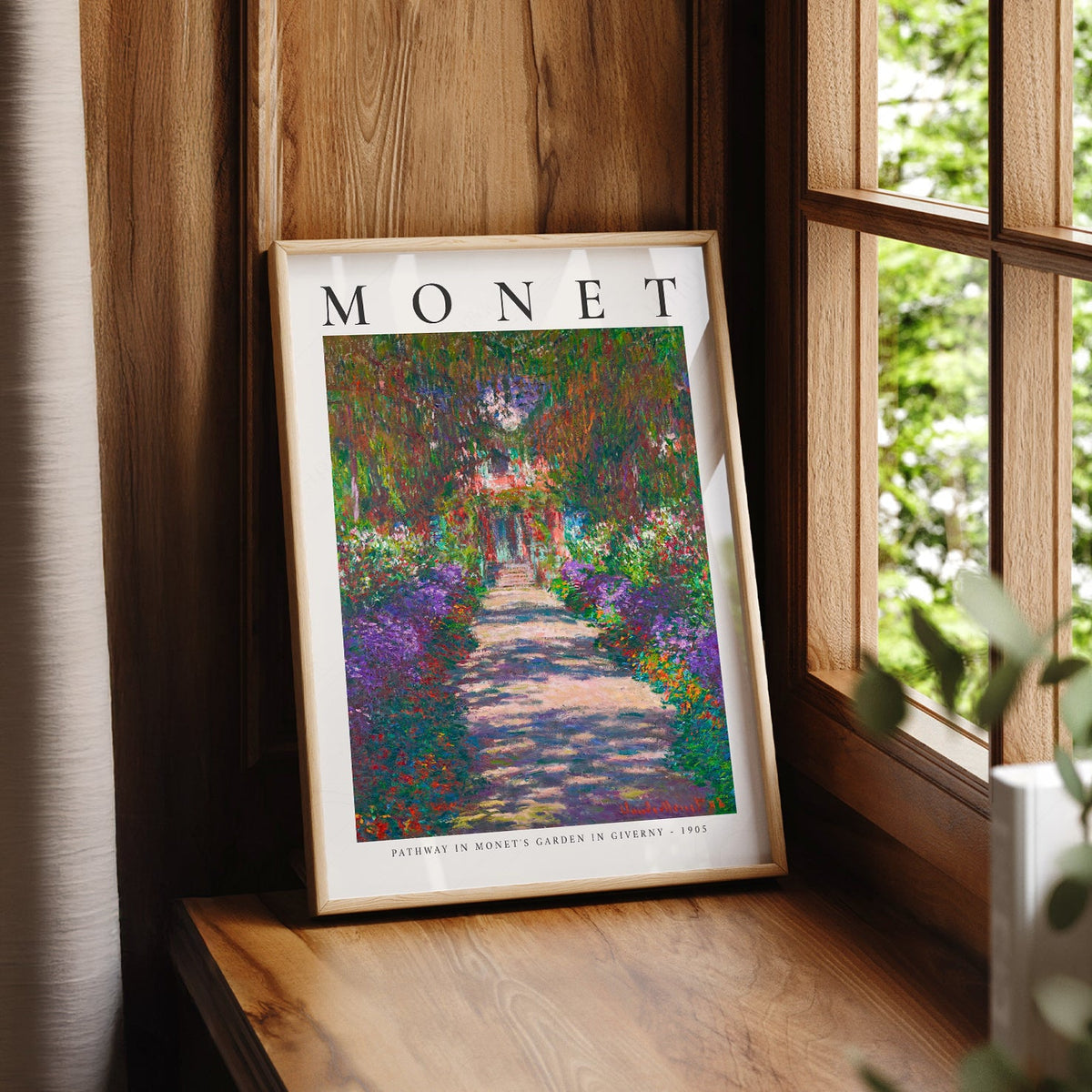 Claude Monet Pathway in Monet's Garden at Giverny Print – Floral Wall Art
