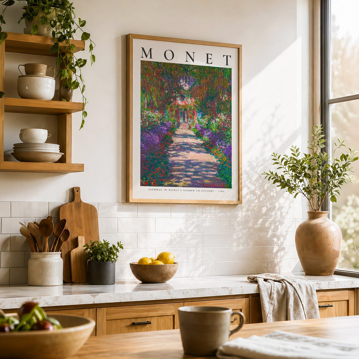 Claude Monet Pathway in Monet's Garden at Giverny Print – Floral Wall Art