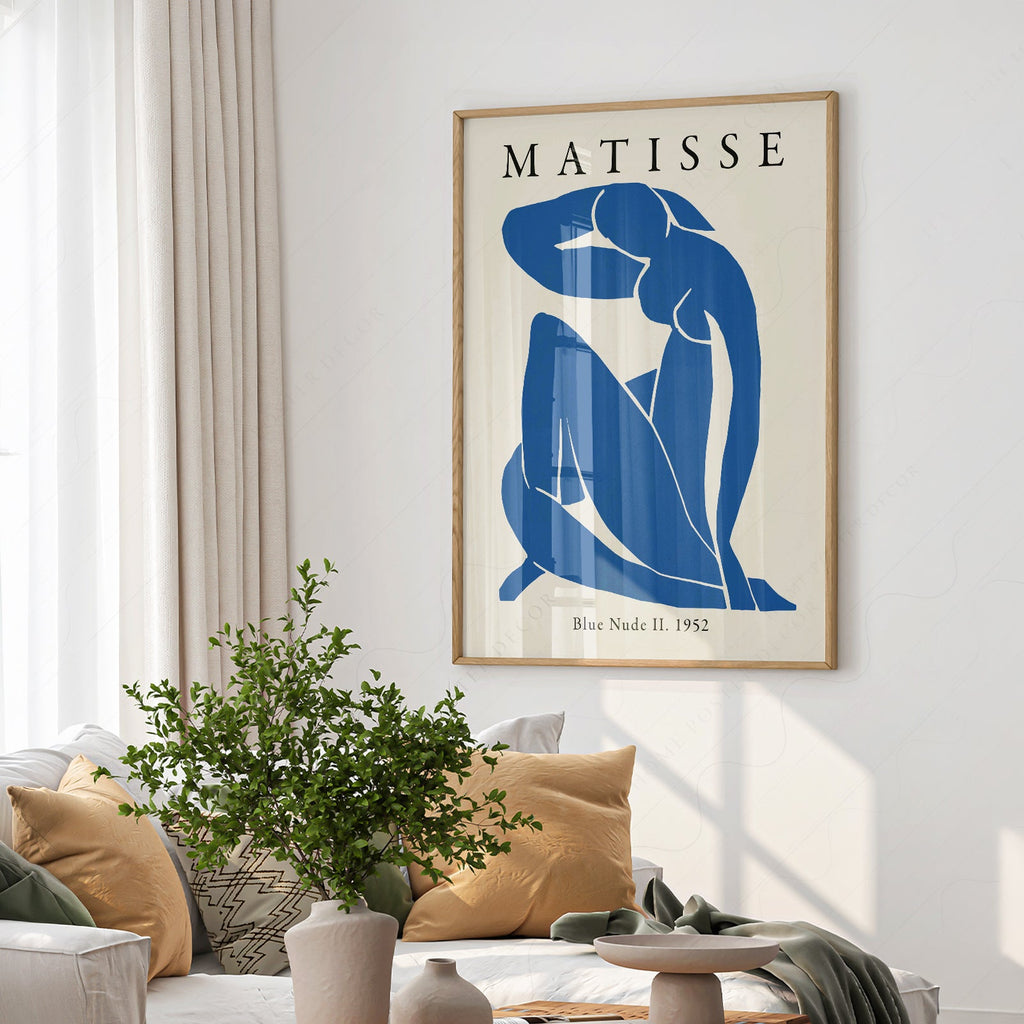 Henri Matisse Blue Nude II Art Print – Modern Cut-Out Wall Poster