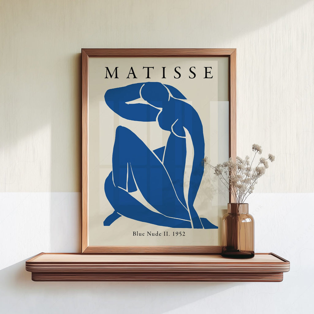 Henri Matisse Blue Nude II Art Print – Modern Cut-Out Wall Poster