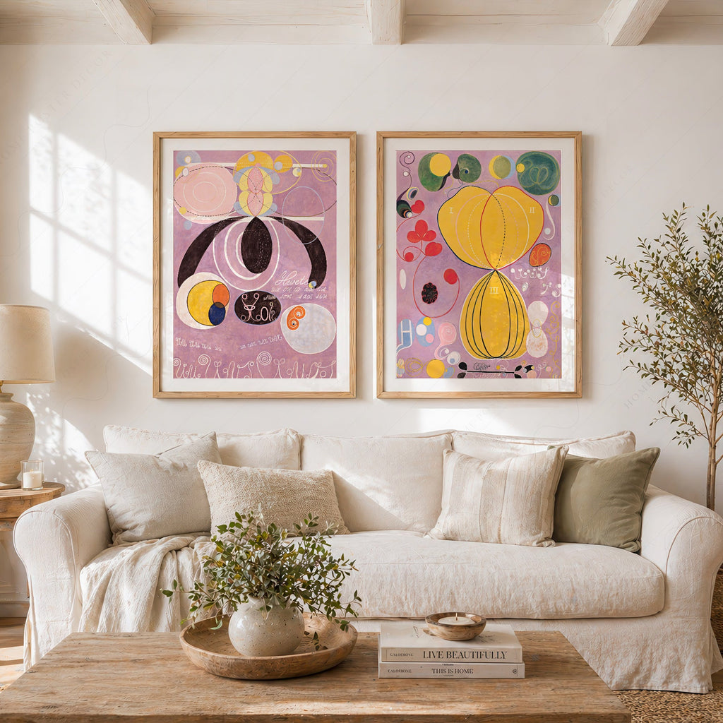 Hilma af Klint The Ten Largest Set of 2 Art Prints – Abstract Wall Art