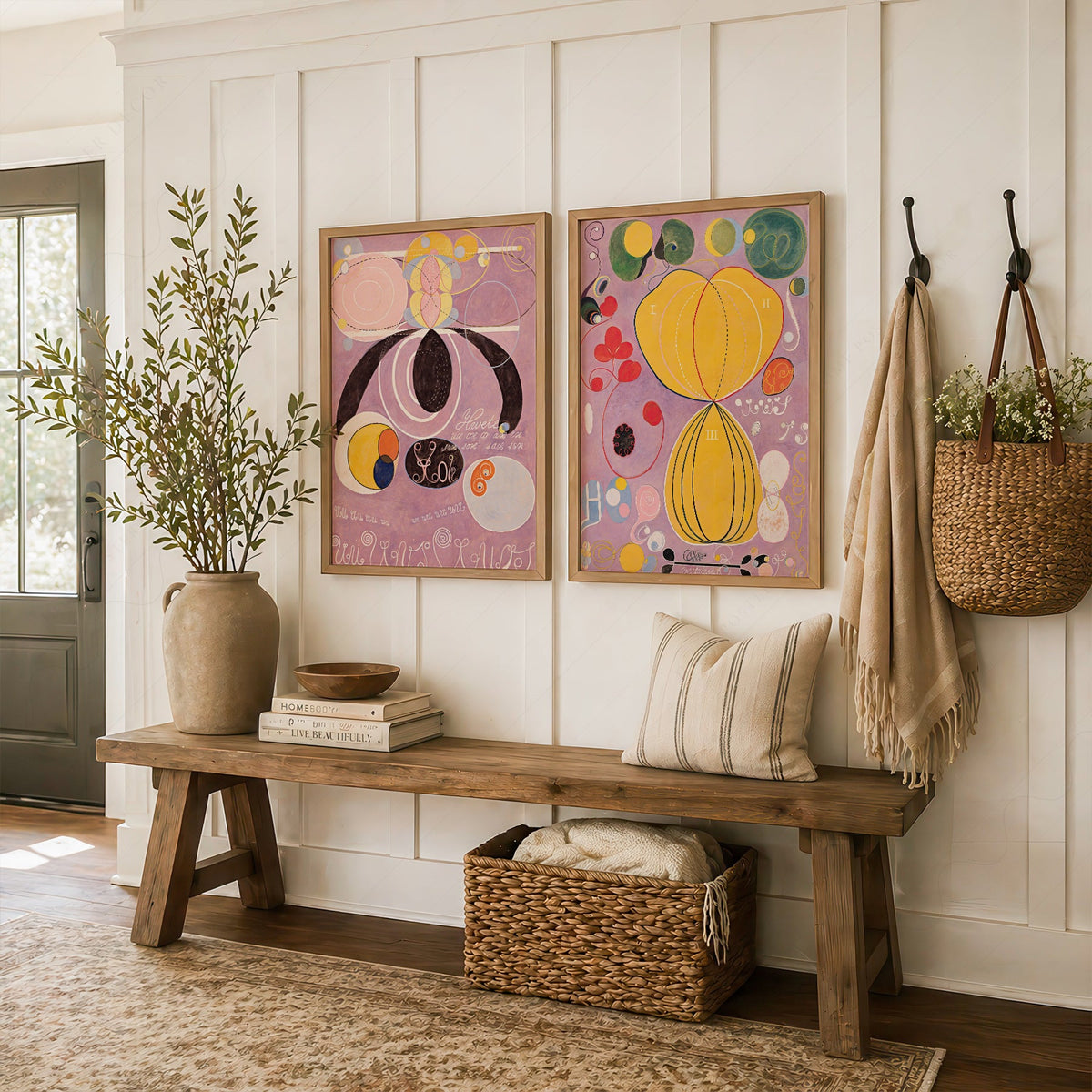 Hilma af Klint The Ten Largest Set of 2 Art Prints – Abstract Wall Art