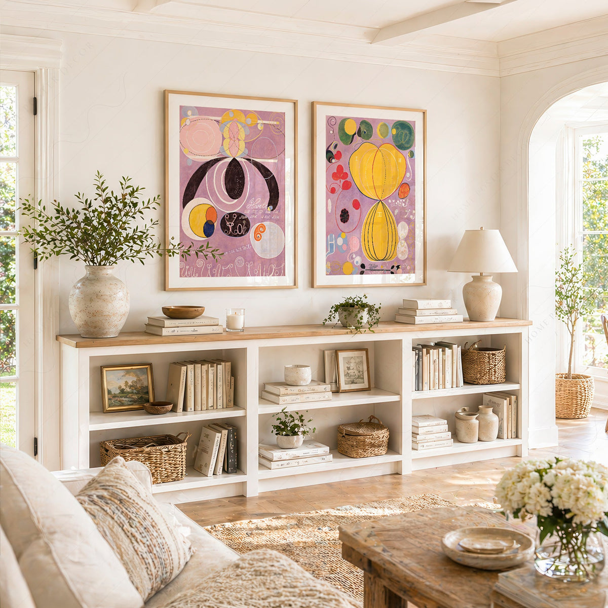 Hilma af Klint The Ten Largest Set of 2 Art Prints – Abstract Wall Art