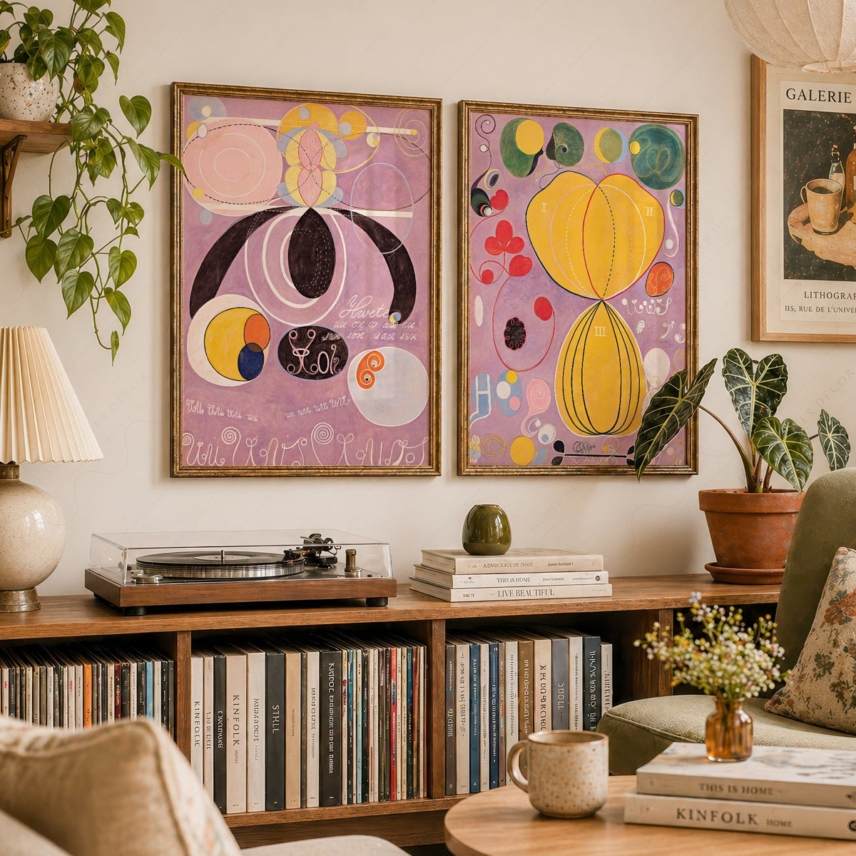 Hilma af Klint The Ten Largest Set of 2 Art Prints – Abstract Wall Art