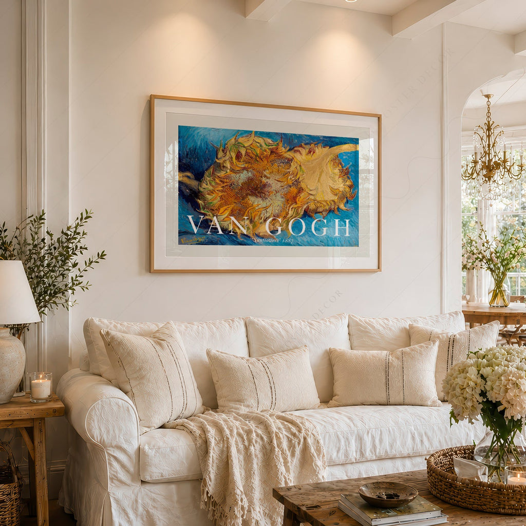 Vincent Van Gogh Sunflowers 1887 Art Print – Famous Painting Wall Art