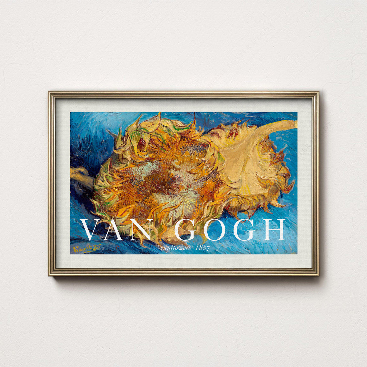 Vincent Van Gogh Sunflowers 1887 Art Print – Famous Painting Wall Art