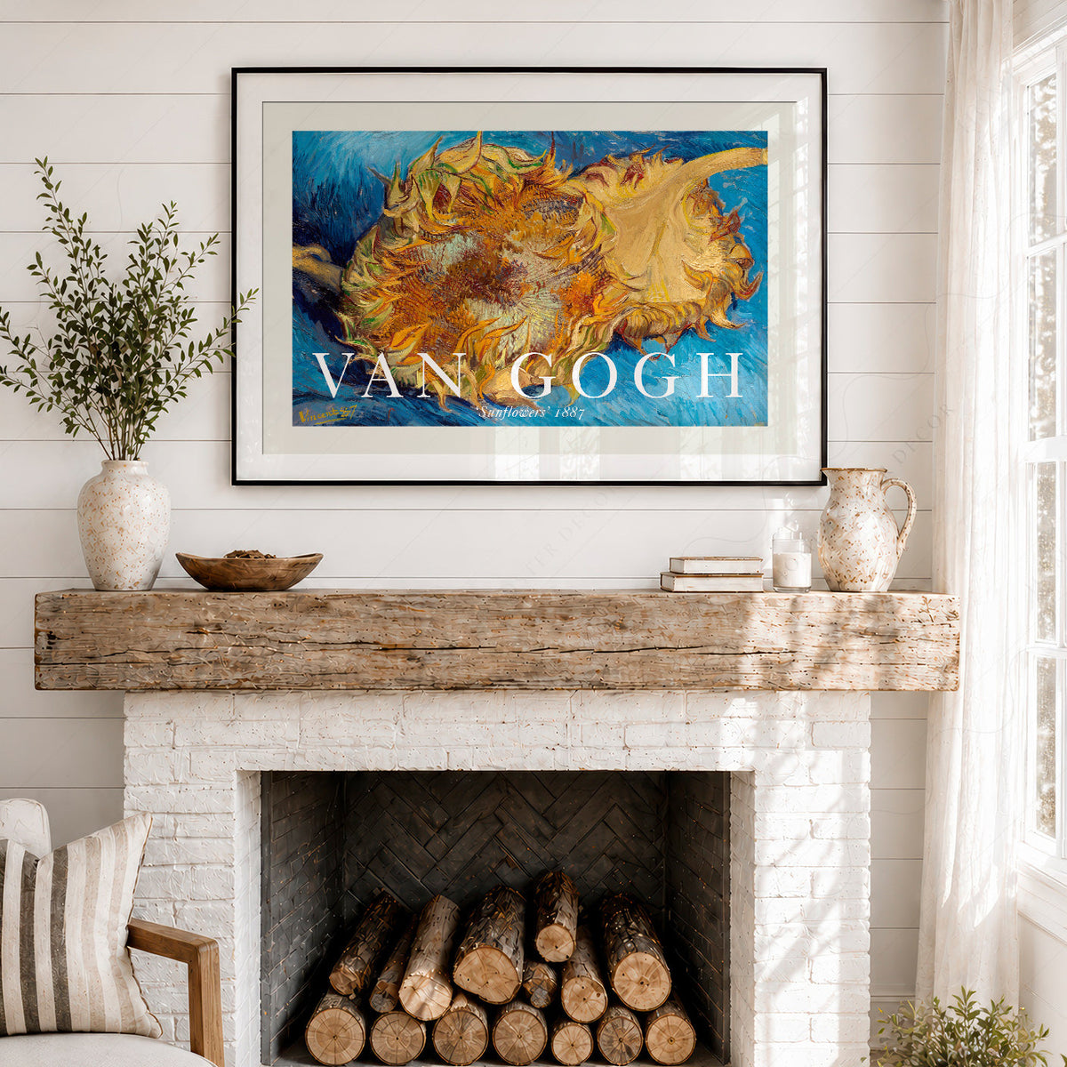 Vincent Van Gogh Sunflowers 1887 Art Print – Famous Painting Wall Art