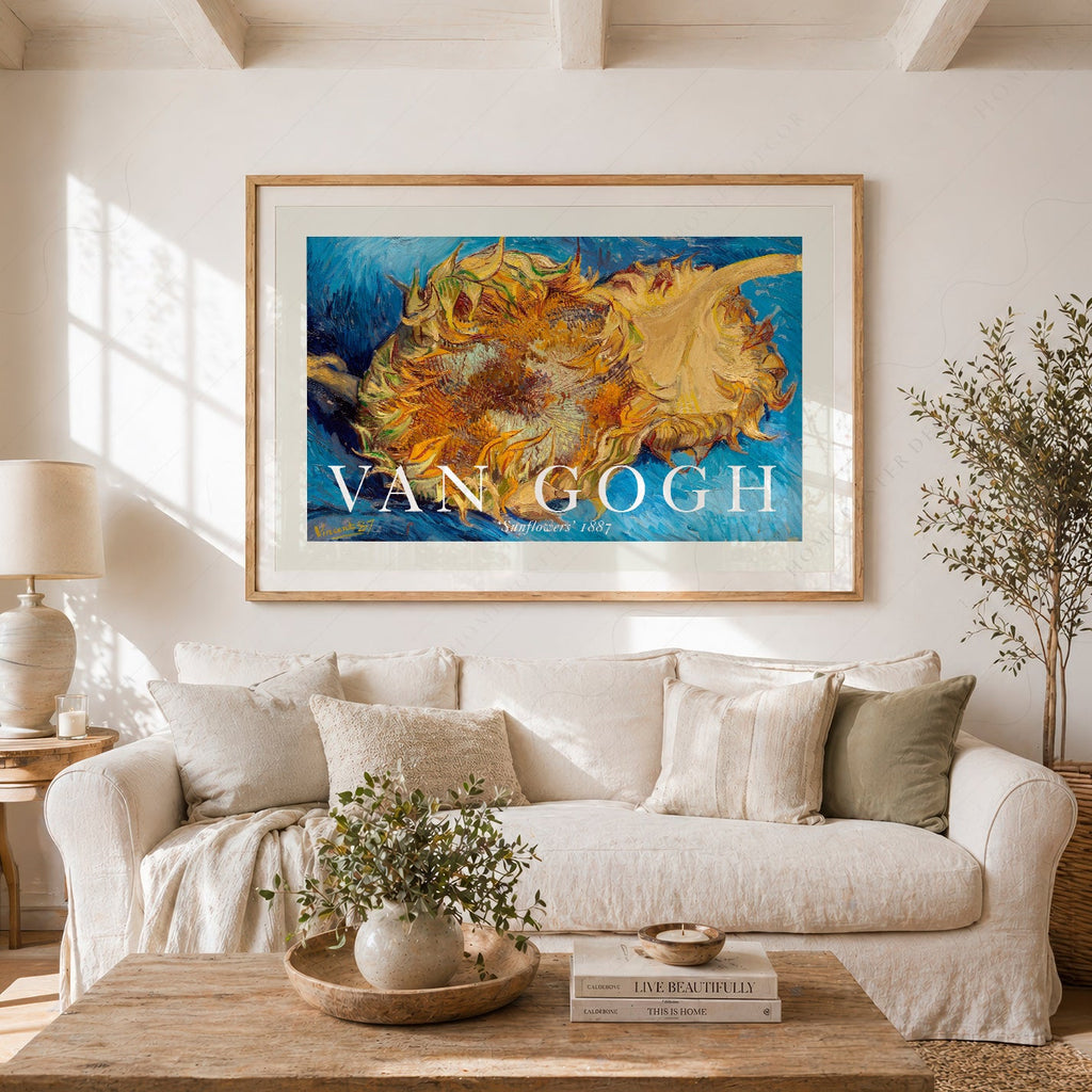 Vincent Van Gogh Sunflowers 1887 Art Print – Famous Painting Wall Art