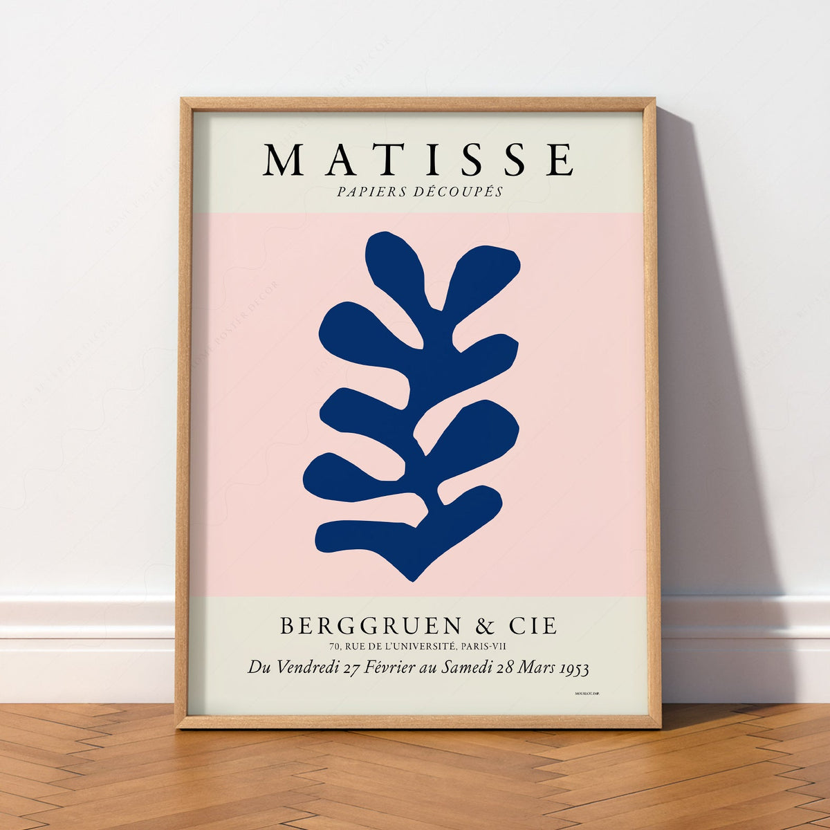 Henri Matisse Papiers Découpés Exhibition Poster – Blue Leaf Art Print