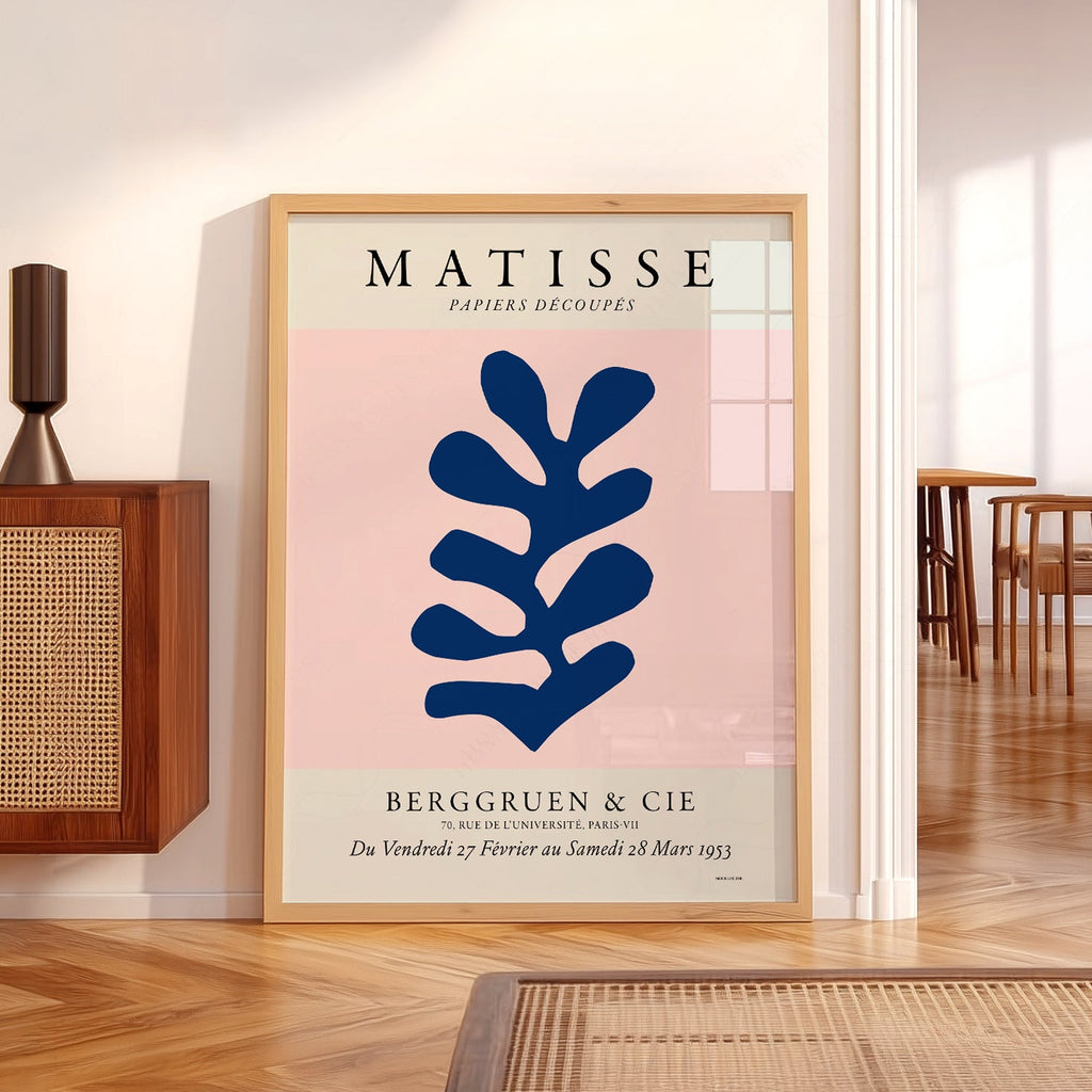 Henri Matisse Papiers Découpés Exhibition Poster – Blue Leaf Art Print