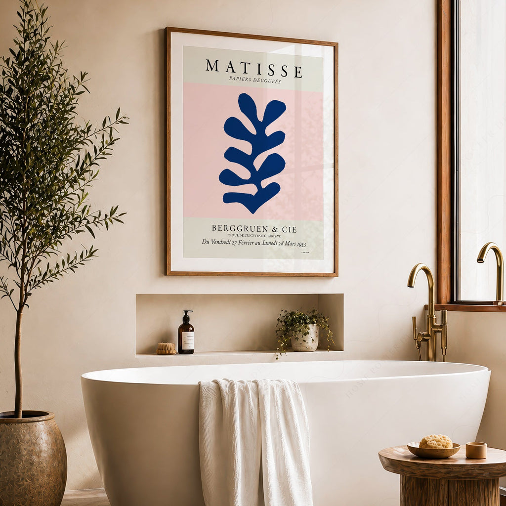 Henri Matisse Papiers Découpés Exhibition Poster – Blue Leaf Art Print