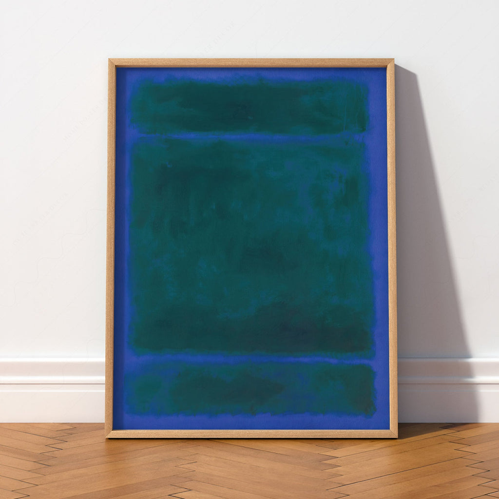Mark Rothko Blue Green Untitled Art Print – Abstract Expressionist Poster
