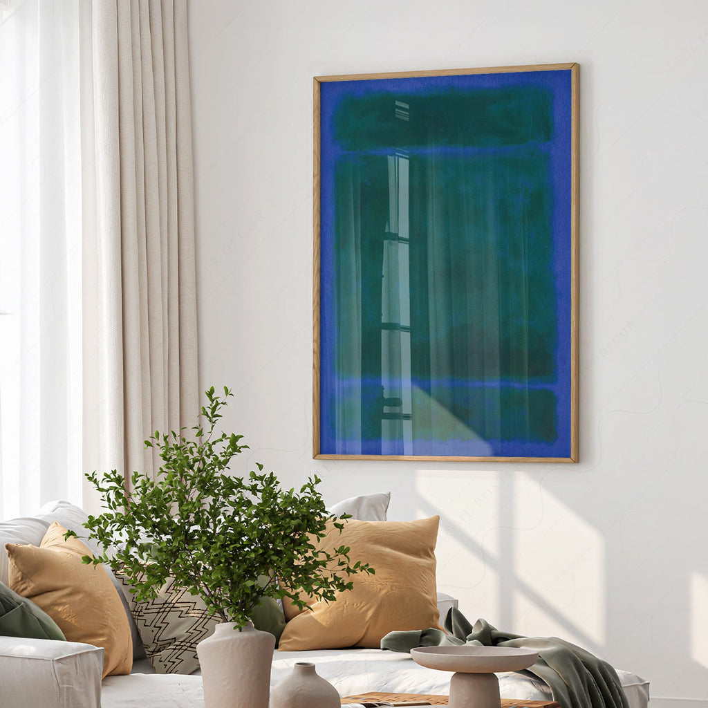 Mark Rothko Blue Green Untitled Art Print – Abstract Expressionist Poster