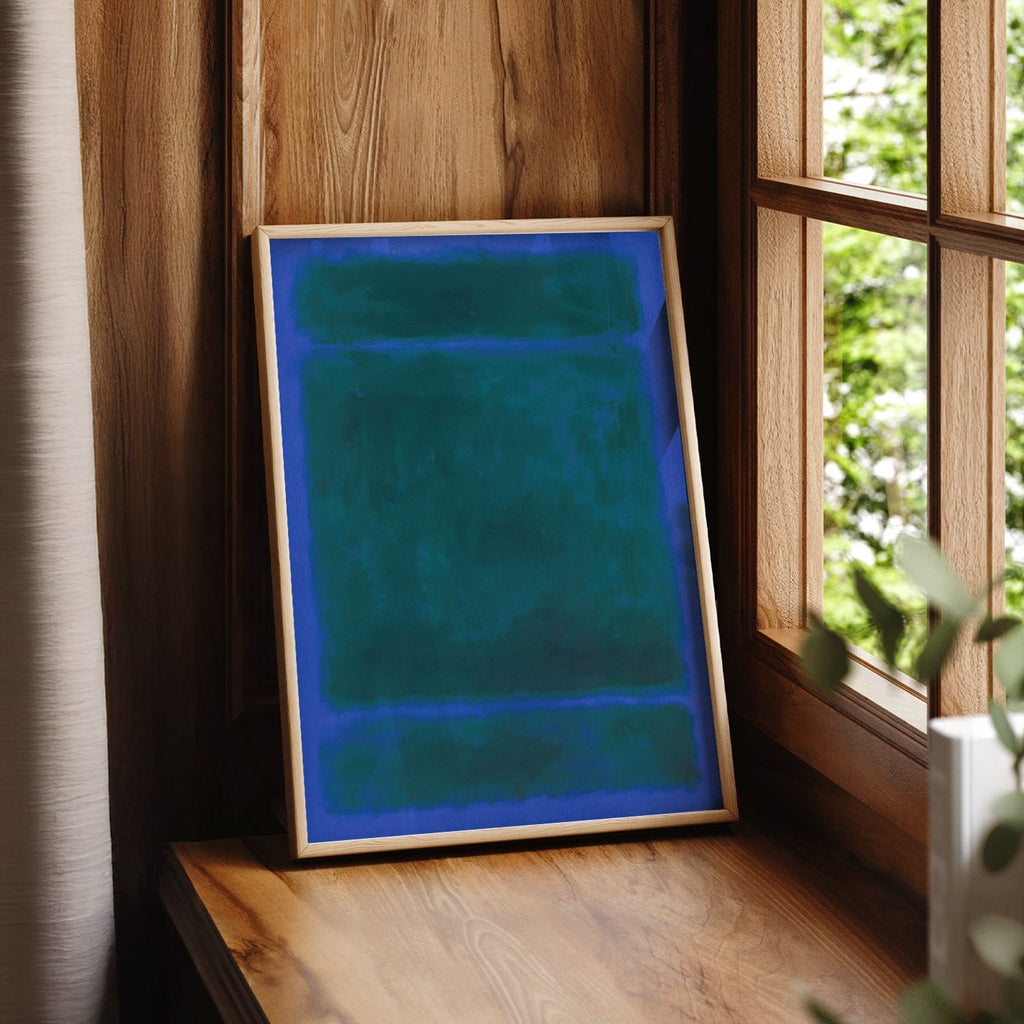 Mark Rothko Blue Green Untitled Art Print – Abstract Expressionist Poster