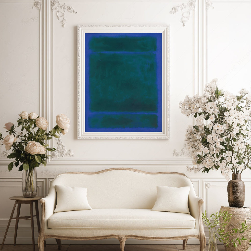 Mark Rothko Blue Green Untitled Art Print – Abstract Expressionist Poster
