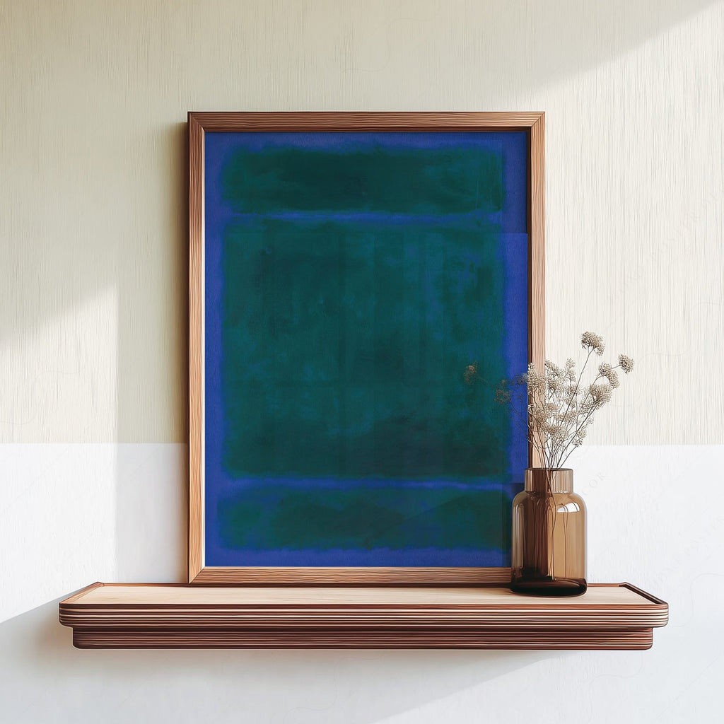 Mark Rothko Blue Green Untitled Art Print – Abstract Expressionist Poster