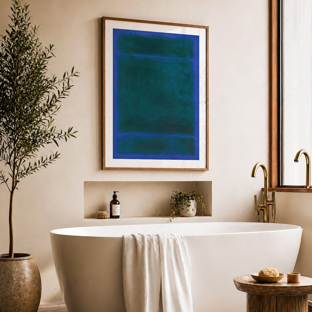 Mark Rothko Blue Green Untitled Art Print – Abstract Expressionist Poster