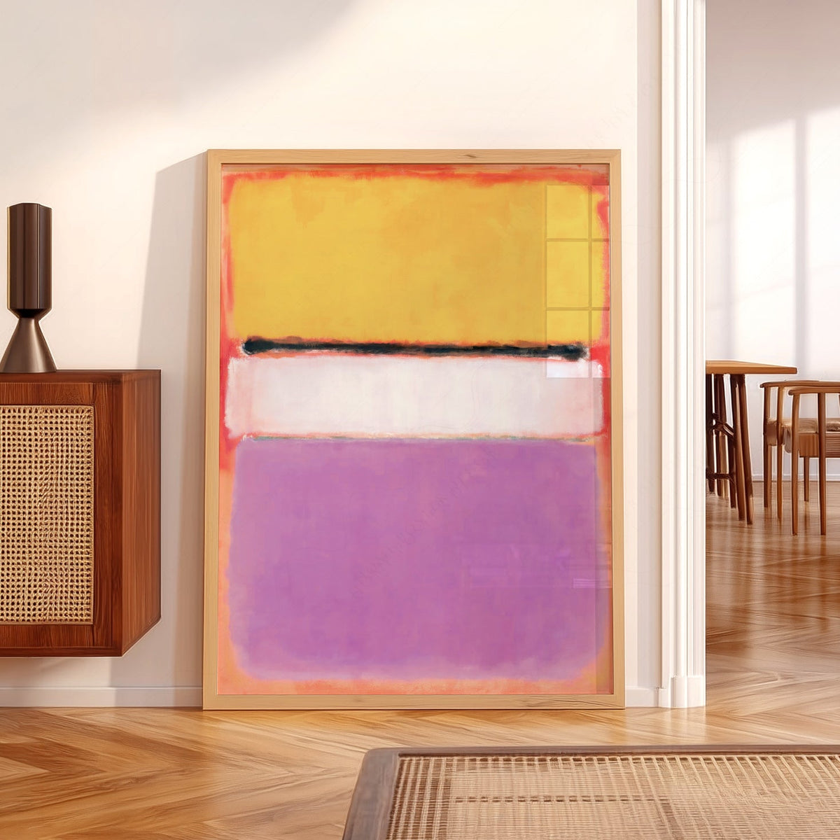 Mark Rothko White Center Art Print – Abstract Expressionist Wall Decor
