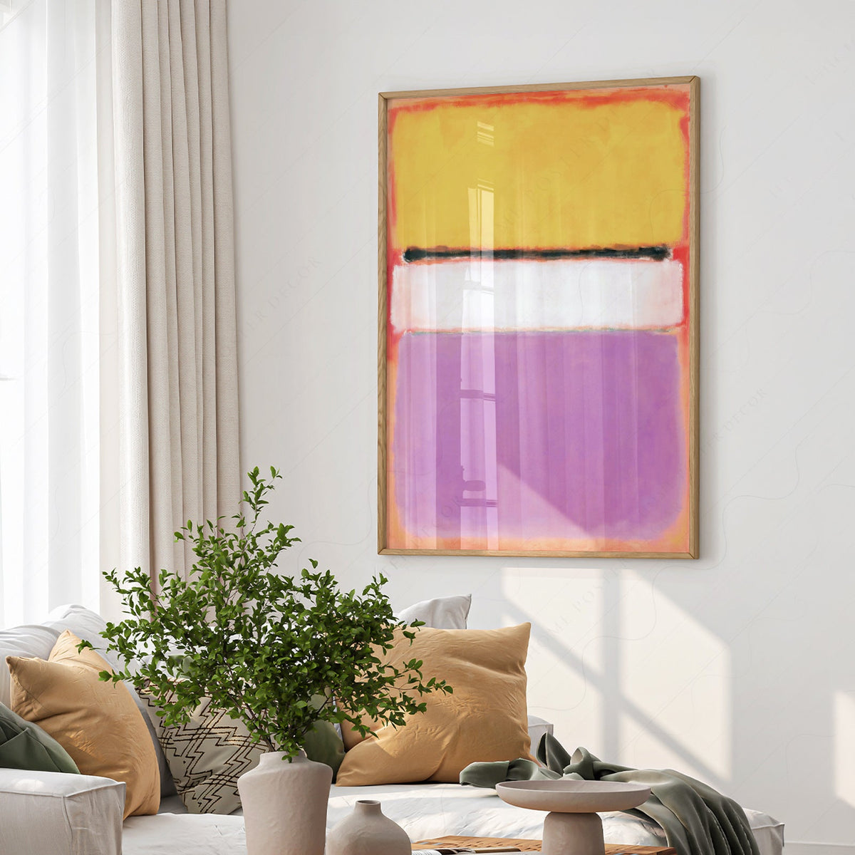 Mark Rothko White Center Art Print – Abstract Expressionist Wall Decor