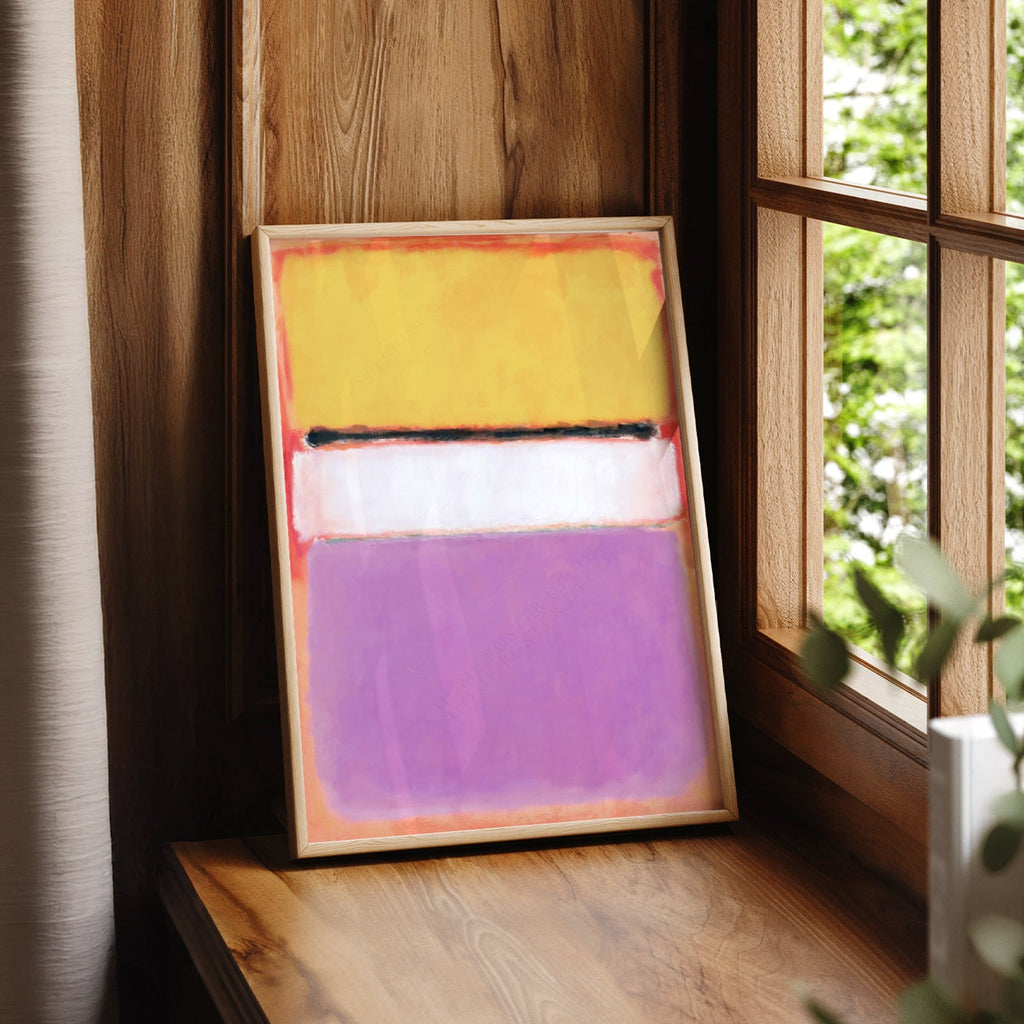 Mark Rothko White Center Art Print – Abstract Expressionist Wall Decor