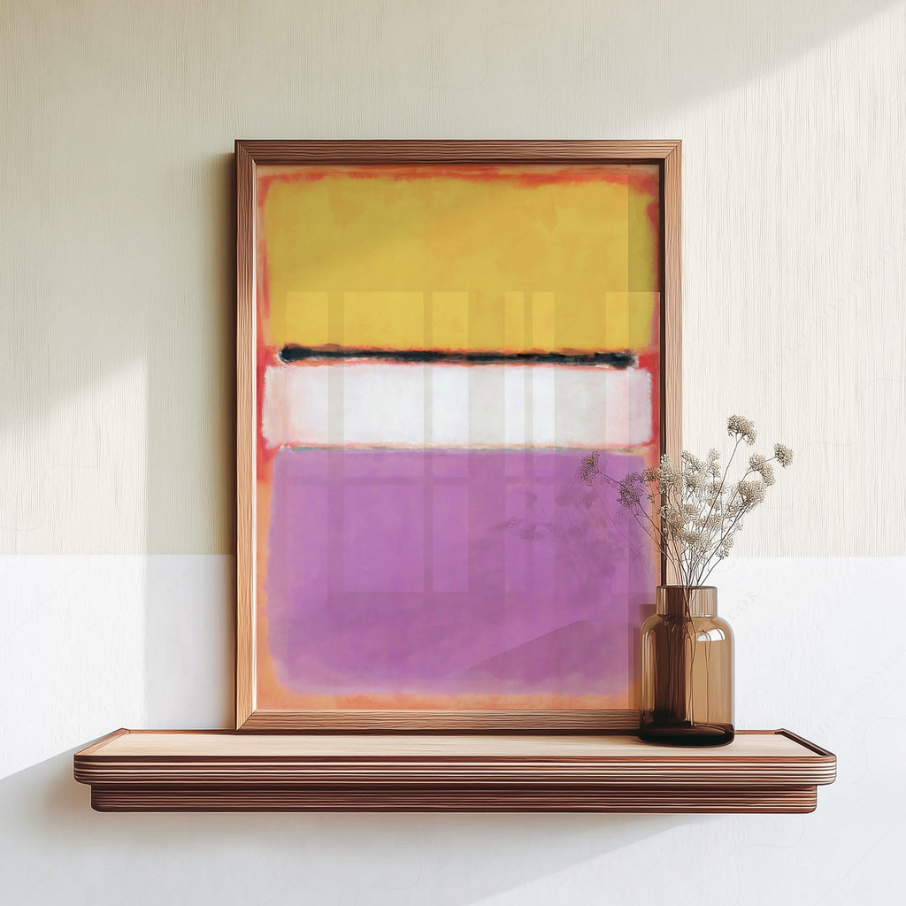 Mark Rothko White Center Art Print – Abstract Expressionist Wall Decor