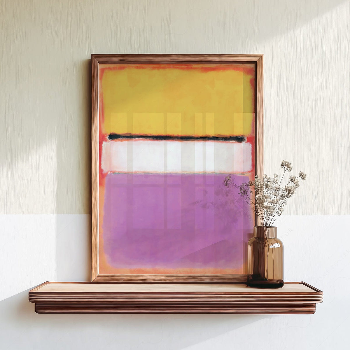 Mark Rothko White Center Art Print – Abstract Expressionist Wall Decor