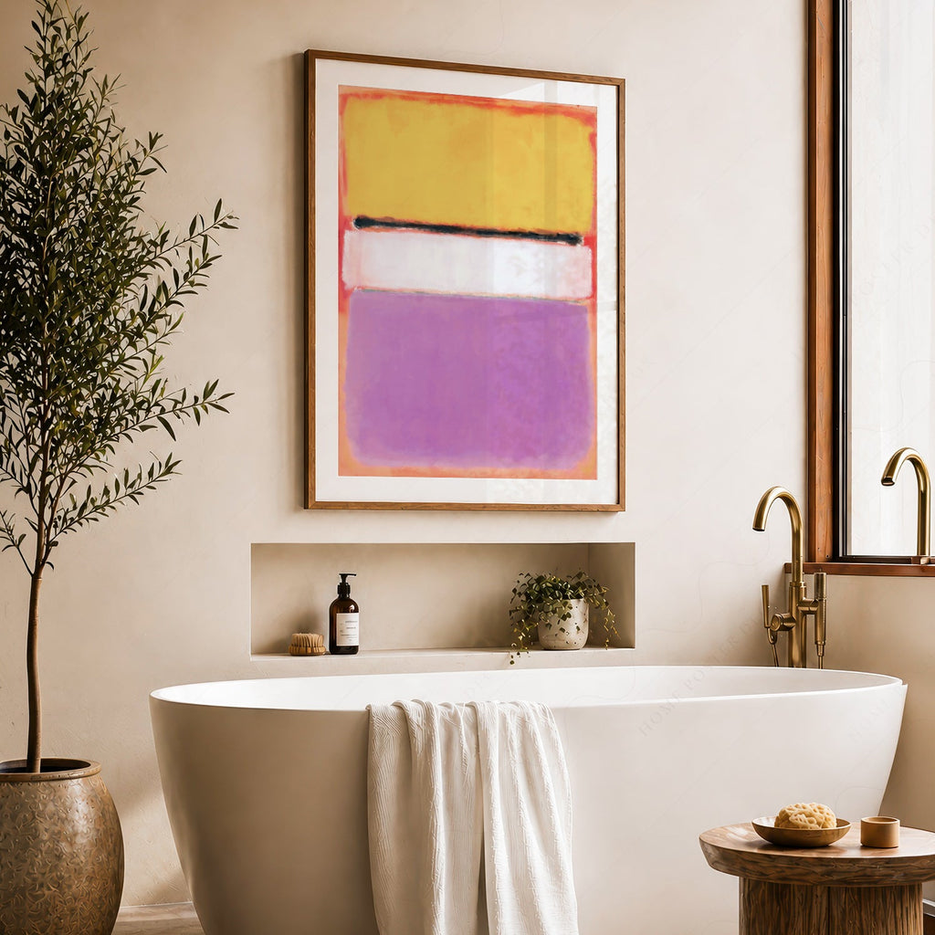 Mark Rothko White Center Art Print – Abstract Expressionist Wall Decor