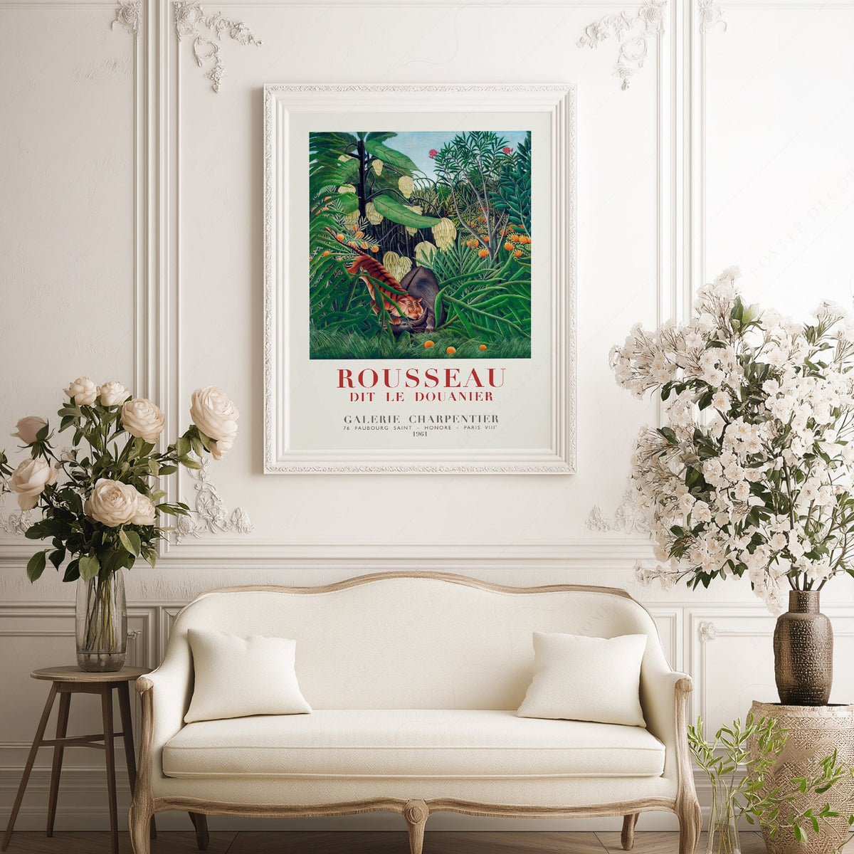 Henri Rousseau Tiger in a Tropical Storm Art Print – Jungle Poster