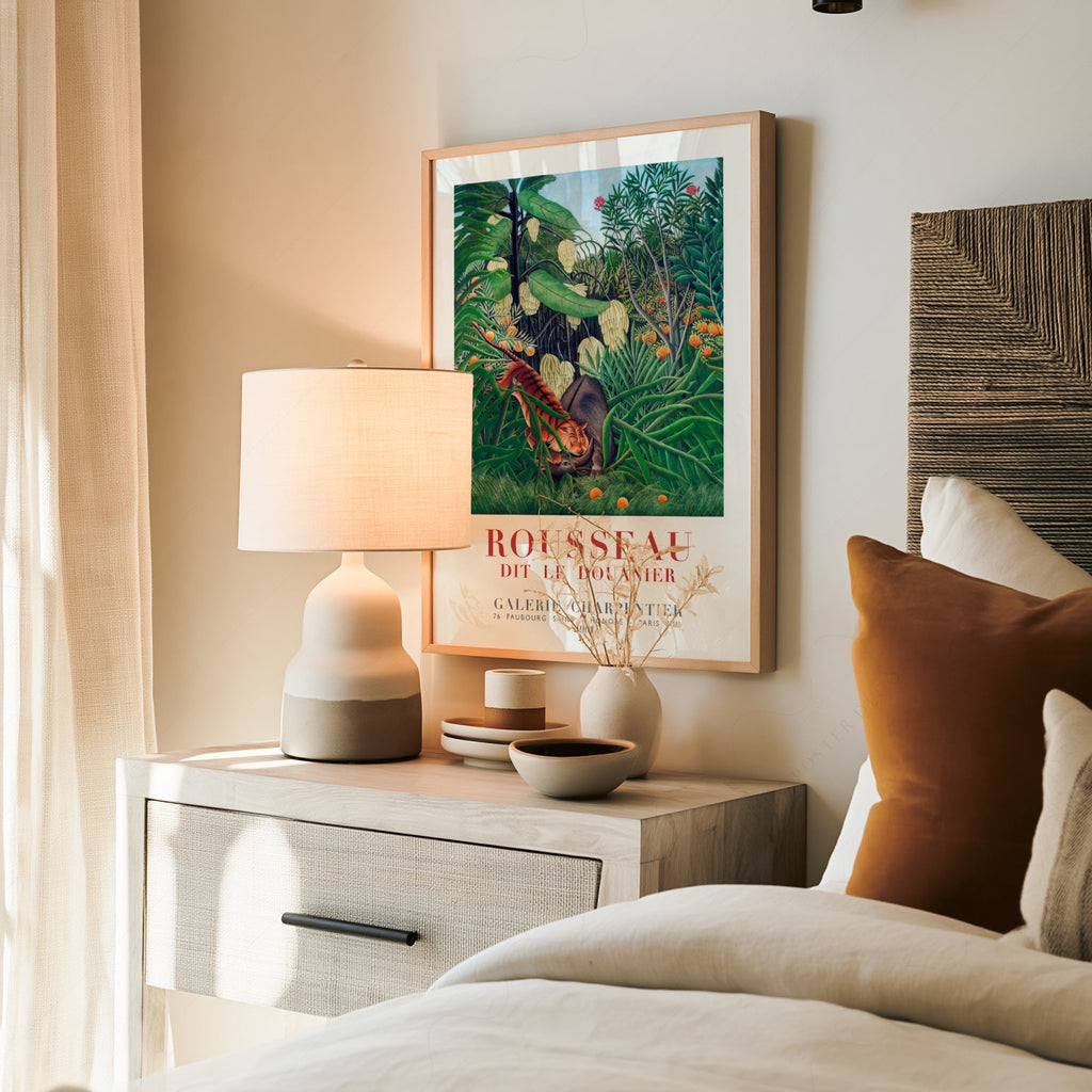 Henri Rousseau Tiger in a Tropical Storm Art Print – Jungle Poster
