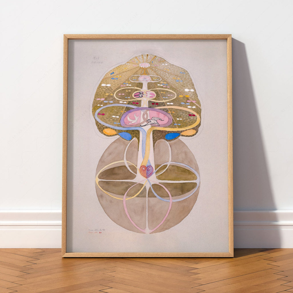 Hilma af Klint Tree of Knowledge Print – Mystical Abstract Wall Art