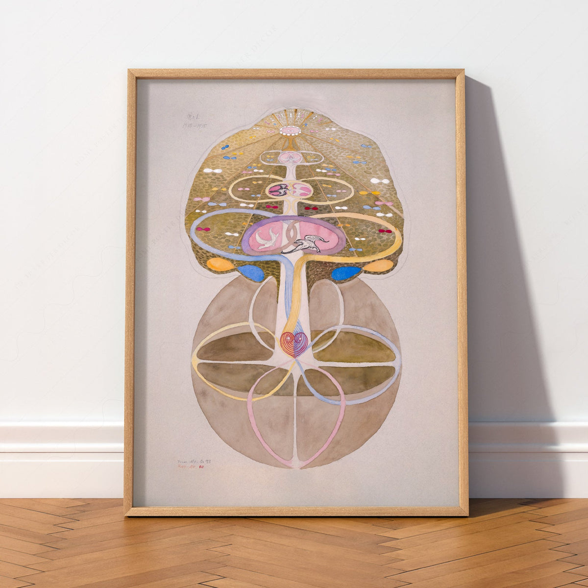 Hilma af Klint Tree of Knowledge Print – Mystical Abstract Wall Art
