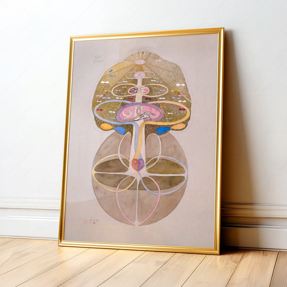Hilma af Klint Tree of Knowledge Print – Mystical Abstract Wall Art