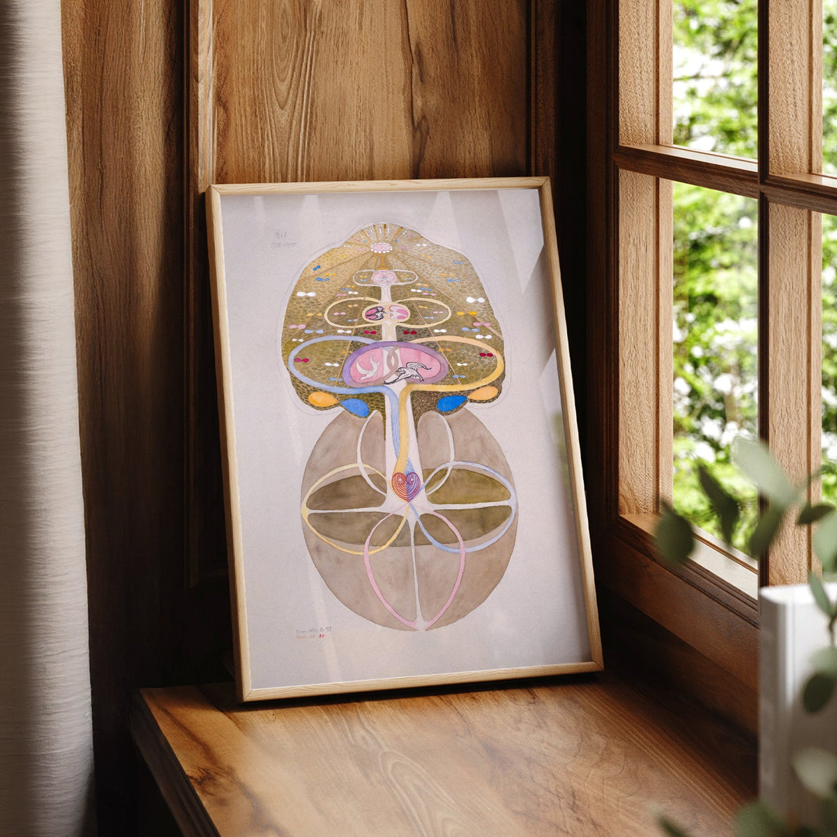 Hilma af Klint Tree of Knowledge Print – Mystical Abstract Wall Art