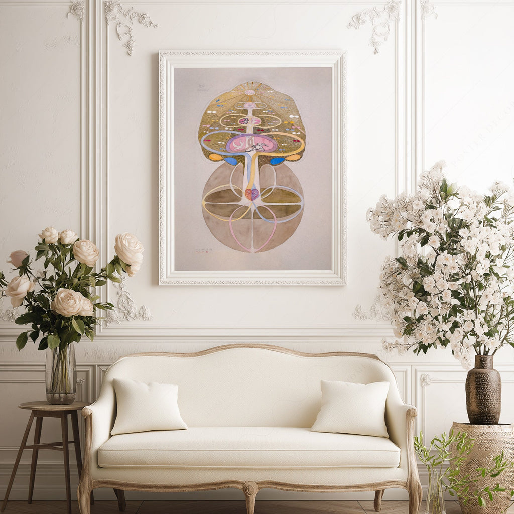Hilma af Klint Tree of Knowledge Print – Mystical Abstract Wall Art