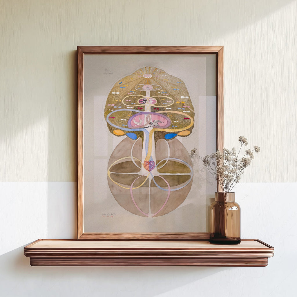 Hilma af Klint Tree of Knowledge Print – Mystical Abstract Wall Art