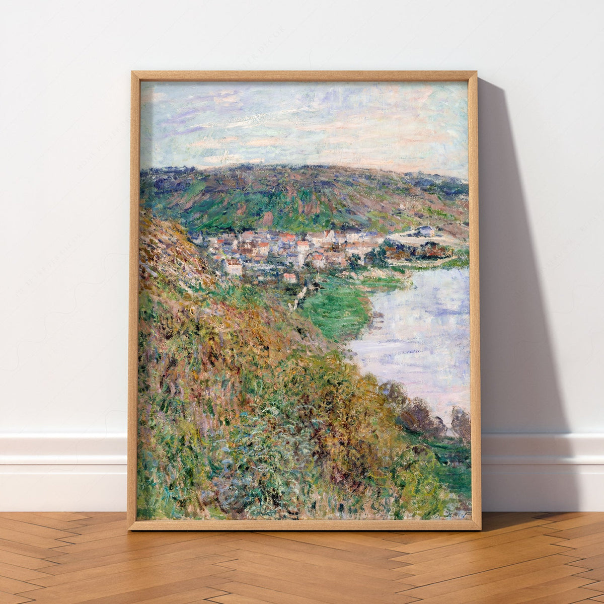 Claude Monet View of Vétheuil Art Print – Landscape Wall Art