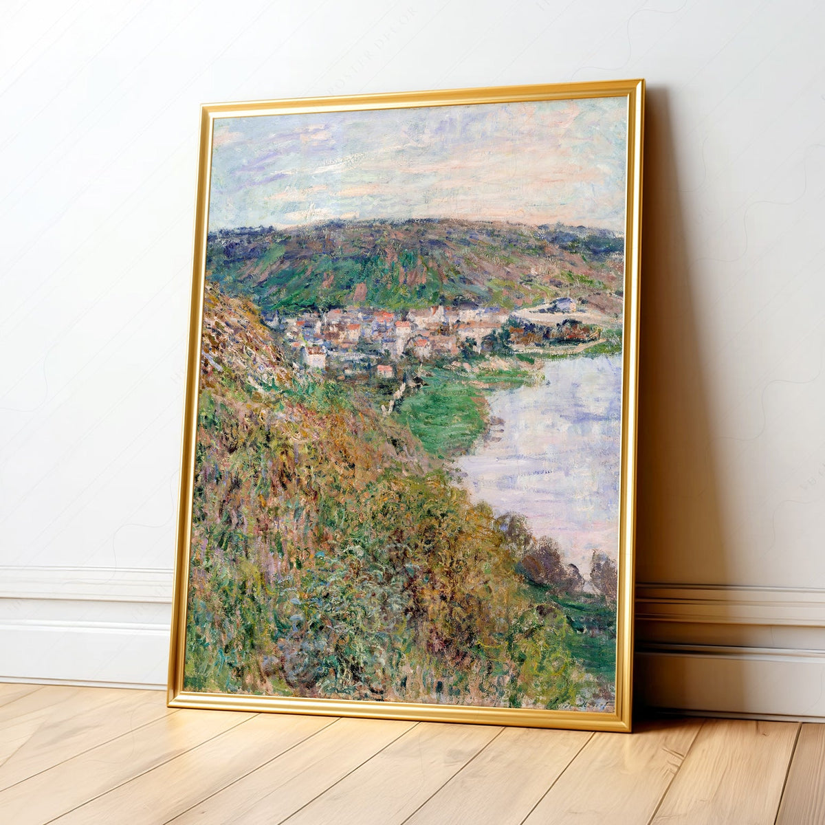 Claude Monet View of Vétheuil Art Print – Landscape Wall Art