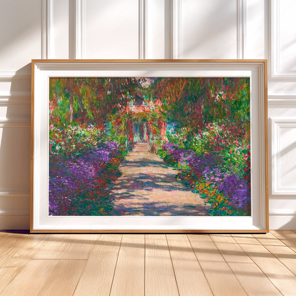 Claude Monet Pathway in Monet's Garden at Giverny Print – Floral Wall Art