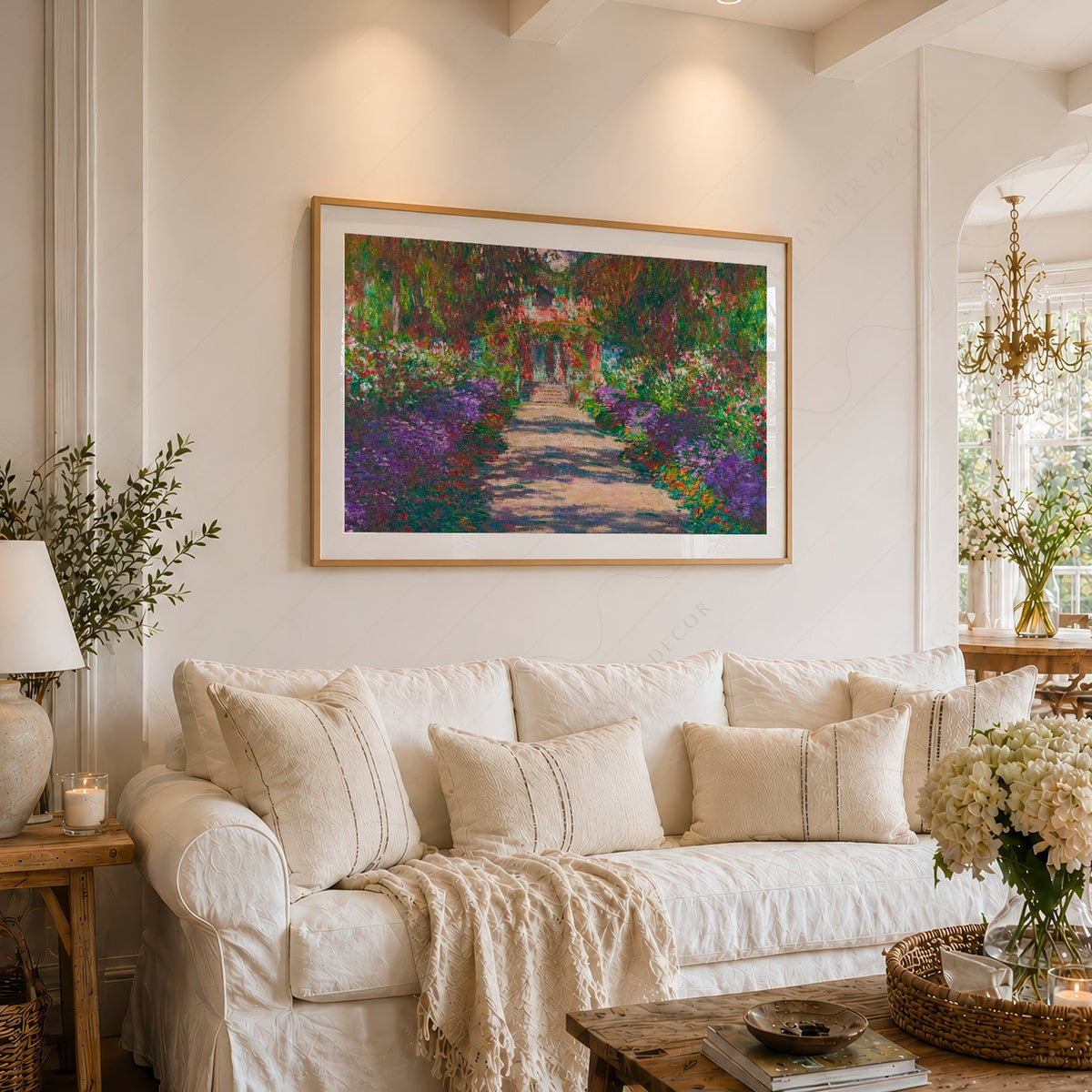 Claude Monet Pathway in Monet's Garden at Giverny Print – Floral Wall Art