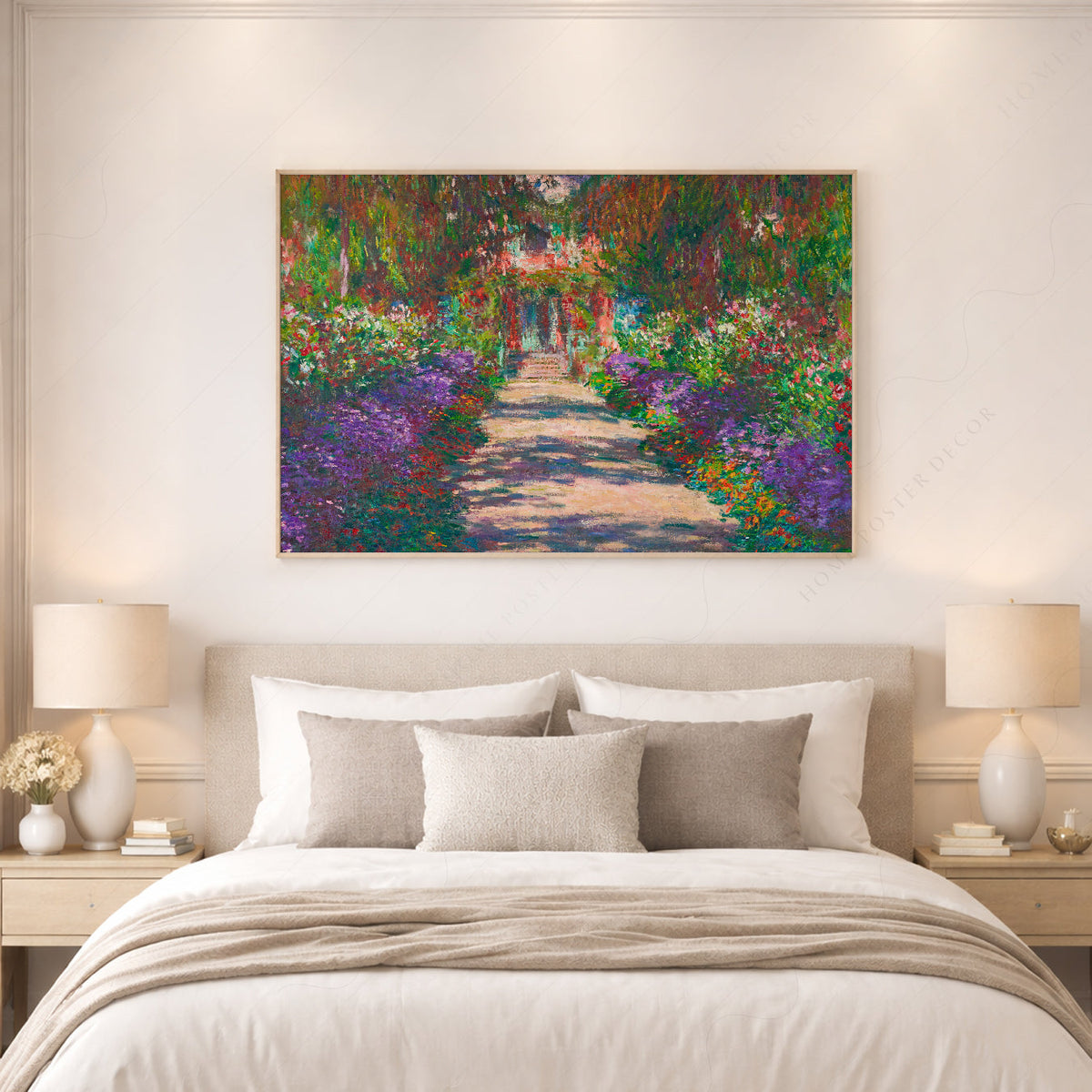 Claude Monet Pathway in Monet's Garden at Giverny Print – Floral Wall Art