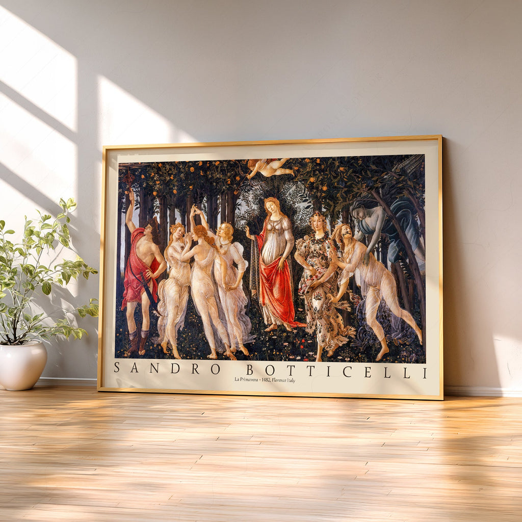 Sandro Botticelli La Primavera Art Print – Renaissance Wall Art Poster
